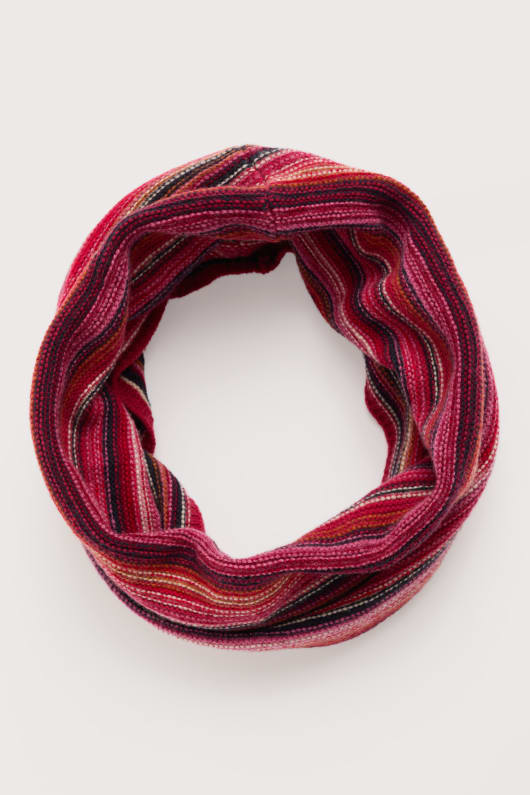 fruktig snood gjort med merino ull